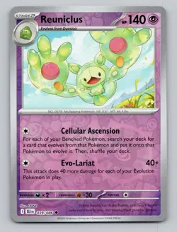 Reverse Holo Reuniclus 039/086 Uncommon Black Bolt Pokemon - Image 1