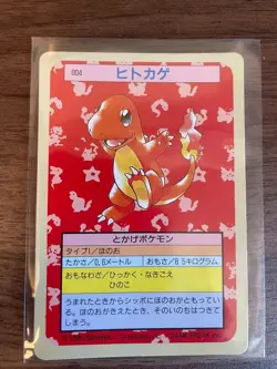 Vintage Pokemon Topsun 1995 Charmander Charmeleon 004 005 Green Blue Back F/S JP - Image 3