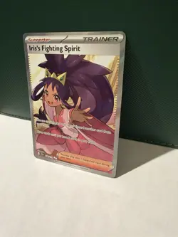 Pokemon Iris's Fighting Spirit Ultra Rare Full Art Holo 180/159 Sv09 Trainer - Image 3