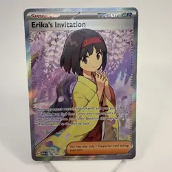 Pokemon TCG Scarlet & Violet Trainer Supporter Erika's Invitation 196/165 #2 - Image 1