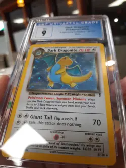 Dark Dragonite Cgc 9 Legendary Collection Holo 2002 Mint 5/110 Dragon Pokemon Nm - Image 2