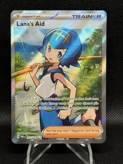 Pokemon Lana's Aid 207/167 Twilight Masquerade Full Art Trainer Ultra Rare NM/M - Image 1