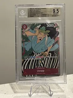 1st Anniversary Set Usopp 2024 One Piece Promos #004 BGS 9.5 GEM MINT - Image 1