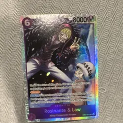 One Piece TCG Rosinante & Law EB04 SR Mint Corazon - Image 1