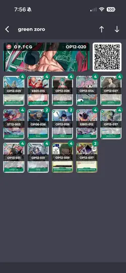 One piece tcg Competitive Green Zoro Deck(Everything You Need!!!) - Image 2