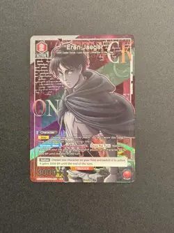 Eren Jaeger Attack On Titan UE10BT AOT-1-091 R* Parallel Union Arena Card NM Eng - Image 1