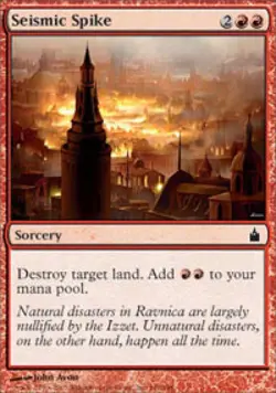Seismic Spike -Foil Medium Play MTG Ravnica - Image 1
