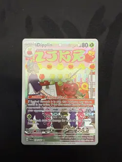 Pokemon TCG Dipplin 170/167 Twilight Masquerade Illustration Rare Near Mint - Image 1