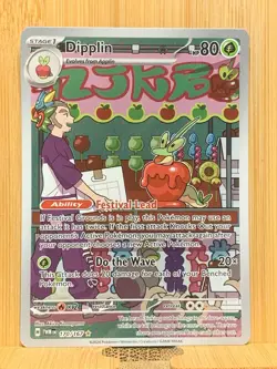 Pokemon TCG Twilight Masquerade Dipplin Illustration Rare Holo Card 170/167 S&V - Image 1