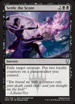 Settle the Score -Foil Near Mint MTG Dominaria - Image 1