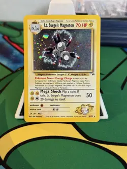 Gym Heroes Lt. Surges Magneton Holo #8/132 Rare WOTC Pokemon Card TCG NM - Image 1