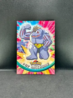 MACHOKE #67 Topps TV Animation BLUE LOGO Pokemon Card LP - Image 1