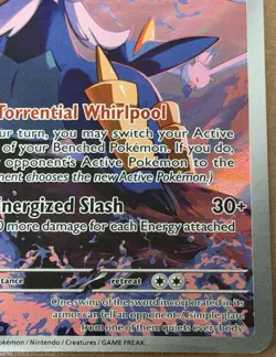 Pokemon TCG Samurott 107/086 White Flare Illustration Rare Holo Card - Image 3