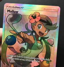 Mallow 145/145 Guardians Rising SM FULL ART Trainer RARE HOLO Pokemon Card LP - Image 3