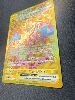 Charizard EX Tera Golden Card 228/197 2023 Fire Type Obsidian Flames - Image 1