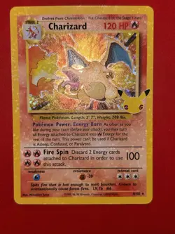 Charizard Celebrations Classic Collection 4/102 Holo Base Set Pokemon Card 2021 - Image 1