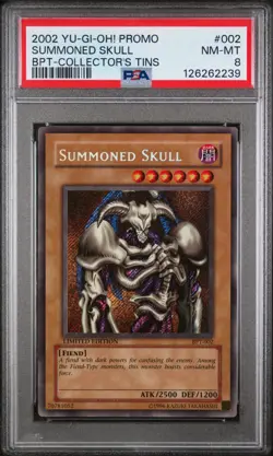 PSA 8 Summoned Skull BPT-002 2002 Collectors Tin Limited Edition - Image 1