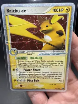 Pokemon EX EMERALD - #97/106 Raichu ex - Ultra Rare Holo - ENG DAMAGED - Image 2