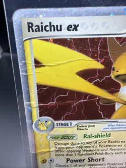 Pokemon EX EMERALD - #97/106 Raichu ex - Ultra Rare Holo - ENG DAMAGED - Image 3