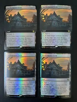 MTG- Northampton Farm x4 - TMNT (2x Extended Art) - All FOIL - Image 1