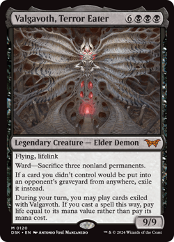 Valgavoth, Terror Eater Foil, Duskmourn: House of Horror NM - Image 1