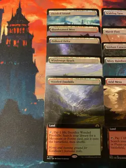 MTG Modern Horizons 2 Complete Set of Fetch Lands Extended Art + Yavimaya! - Image 2