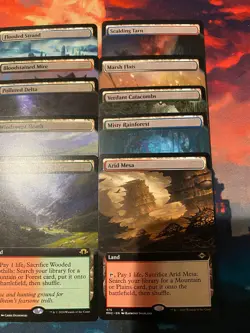 MTG Modern Horizons 2 Complete Set of Fetch Lands Extended Art + Yavimaya! - Image 3