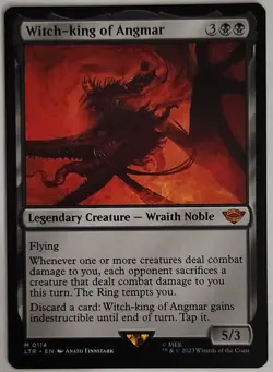 Witch-king of Angmar MTG LTR 0114 Mythic NM LOTR UNplayed Wraith Commander - Image 1