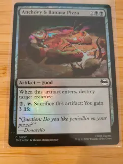 MTG Anchovy & Banana Pizza (FOIL) 0057 Teenage Mutant Ninja Turtles M/NM - Image 1