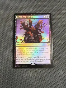 FOIL Bloodline Bidding ECL 0091 Rare MTG Lorwyn Eclipsed - Image 1