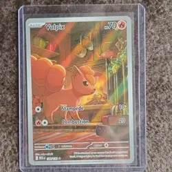 Pokemon Vulpix Illustration Rare Full Art Holo Me01 Mega Evolution 138/132 - Image 1