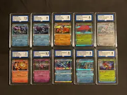 Pokemon Tcg Graded Bundle Lot Of Ten Slabs AEY Grading Holo Bundle - Image 1