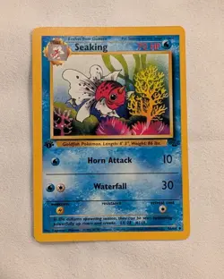 Pokemon TCG - Seaking- 1ST EDITION - 46/64 - WOTC - JUNGLE (1999) - LP/NM - Image 1