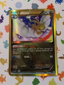 Pokemon TCG Altaria 152/149 Shiny Secret Rare Boundaries Crossed English 2012 - Image 1