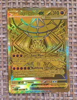 Pokemon Mega Zygarde EX 124/088 Gold Perfect Order English Hyper Rare - Image 1
