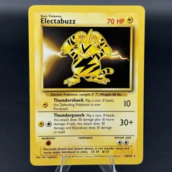 Pokemon TCG Electabuzz Base Set 20/102 Regular rare NM - Image 1