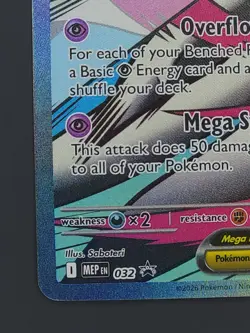 Mega Gardevoir ex 032 Black Star Promo Pokemon TCG Mega Attack Rare Near Mint - Image 4