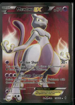 ✰ MEWTWO EX 158/162 ULTRA RARE BREAKTHROUGH POKEMON ✰ LP - Image 2