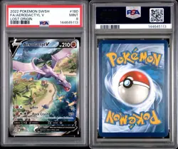 Pokemon TCG Aerodactyl V 180/196 Alt Art Holo Rare Lost Origin PSA 9 - Image 3