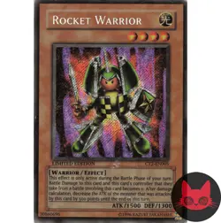 Yugioh Rocket Warrior CT2-EN005 Secret Rare Limited Edition MP - Image 1
