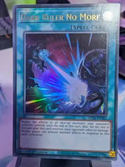 YuGiOh! Dark Ruler No More MORF Name Misprint Ultra Rare - Image 1
