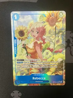 Rebecca (Alt Art) OP15-053 SR Adventure on KAMI's Island ONE PIECE ENGLISH NM - Image 1