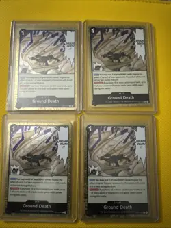 4X Ground Death OP14-096 Playset One Piece TCG The Azure Sea's Seven - Image 1