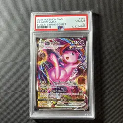 Mew VMAX 269/264 SWSH Fusion Strike-Secret Rare Alt Art PSA 10 Gem Mint - Image 1