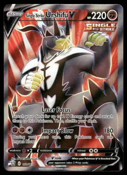 Pokemon Cards Single Strike Urshifu V 150/163 Battle Styles Rare Ultra NM - Image 1