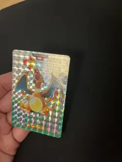 Charizard #006 Carddass Prism Holo Rare Pokemon Card Japanese Vintage Green - Image 5