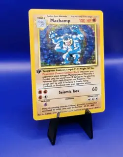 Machamp 8/102 1st Edition Base Set UK 4th Print 1999-2000Holo Pokemon Card WOTC - Image 3