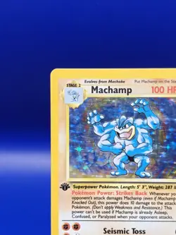 Machamp 8/102 1st Edition Base Set UK 4th Print 1999-2000Holo Pokemon Card WOTC - Image 4