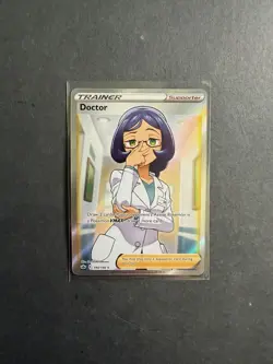 Doctor 190/198 Full Art Trainer Holo Ultra Rare Pokemon Card SWSH PTCG NM - Image 1