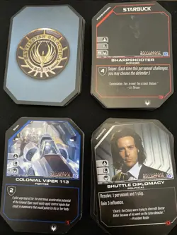 Battlestar Galactica Collectible Card Game Starter Pack - New / Unopened packs - Image 3